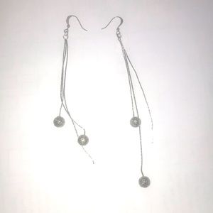 Earrings pair silver color